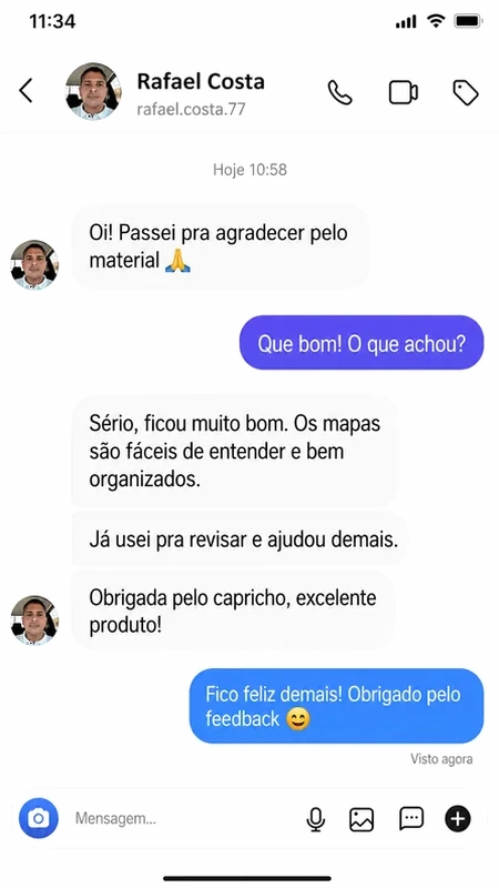 Depoimento de cliente 1