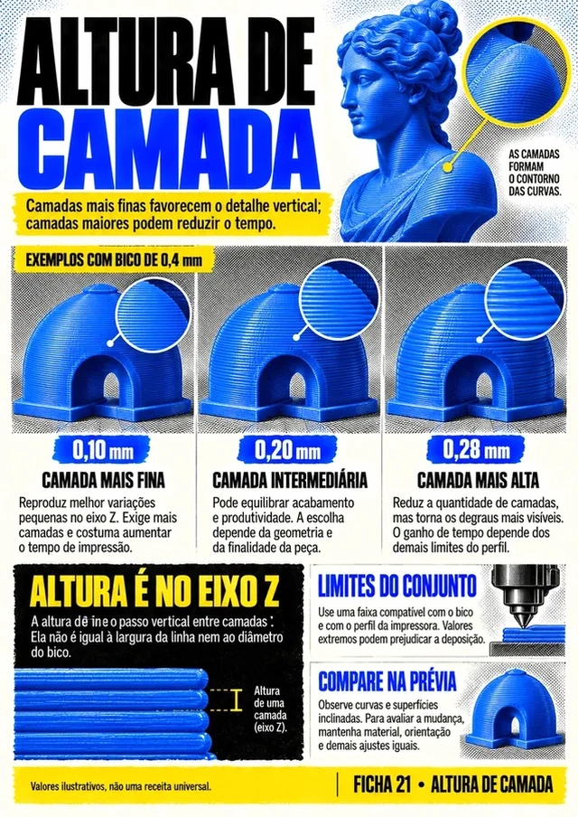 Prévia das fichas visuais de configuração de impressora 3D 7