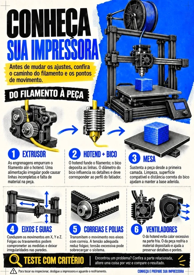 Prévia das fichas visuais de configuração de impressora 3D 8
